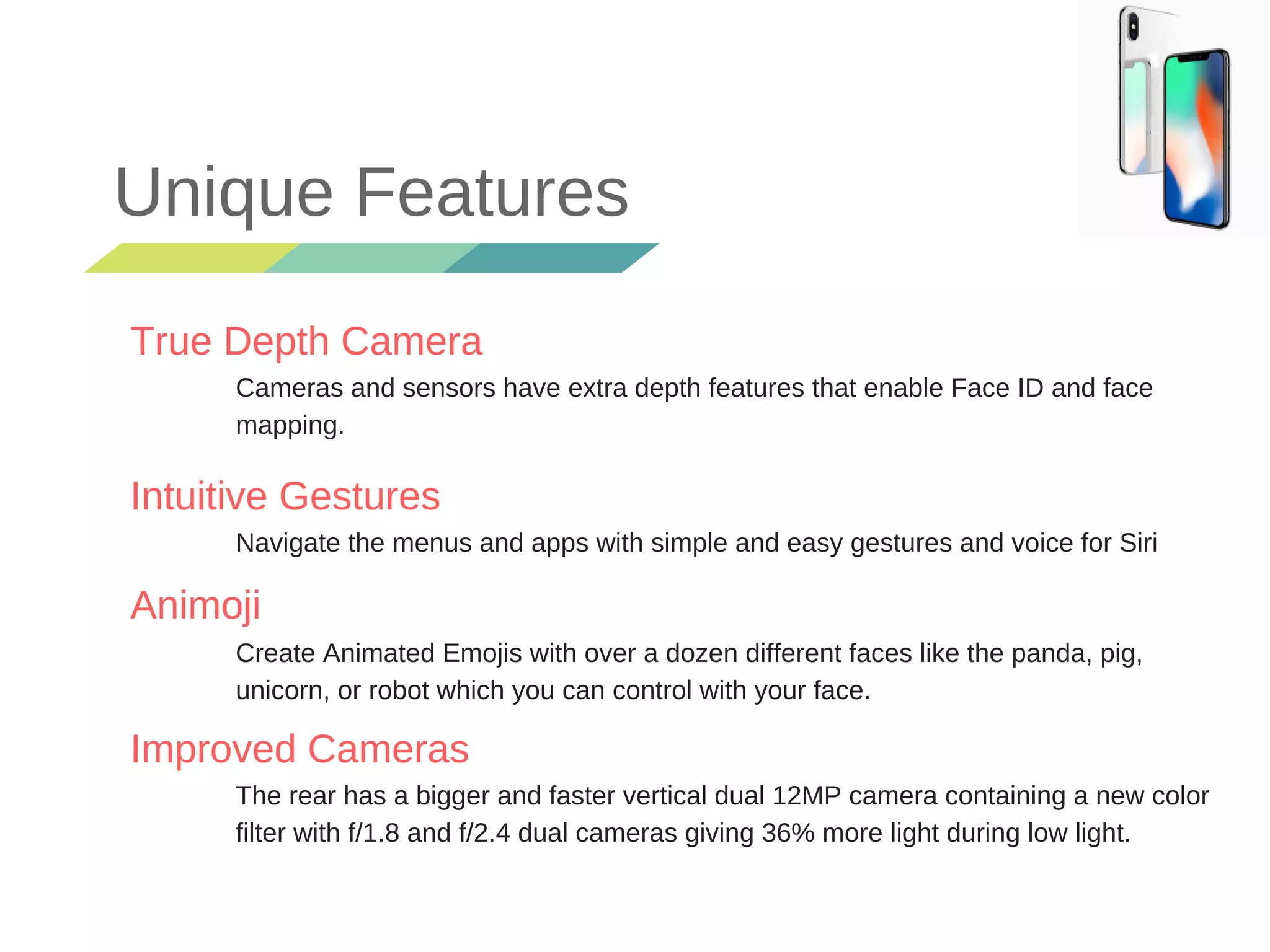 Iphone X - Features & Specs | PDF