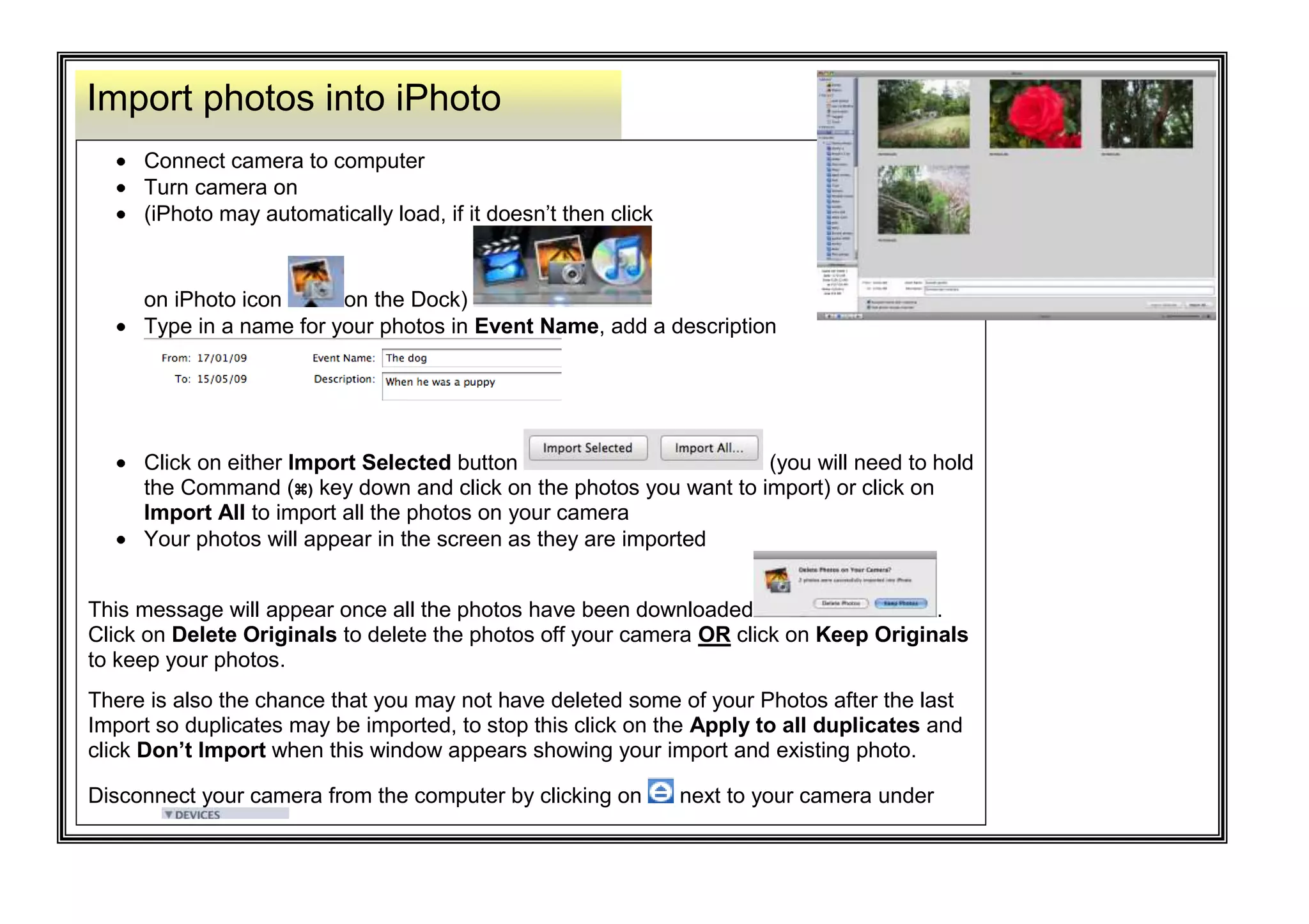 Iphoto 9 editing PPT