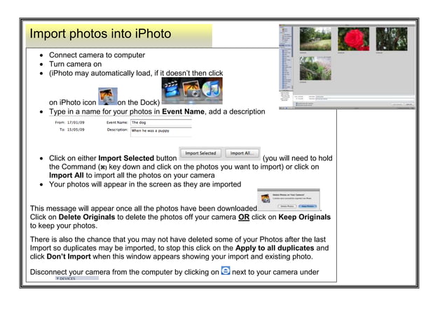 Iphoto 9 editing | PPT