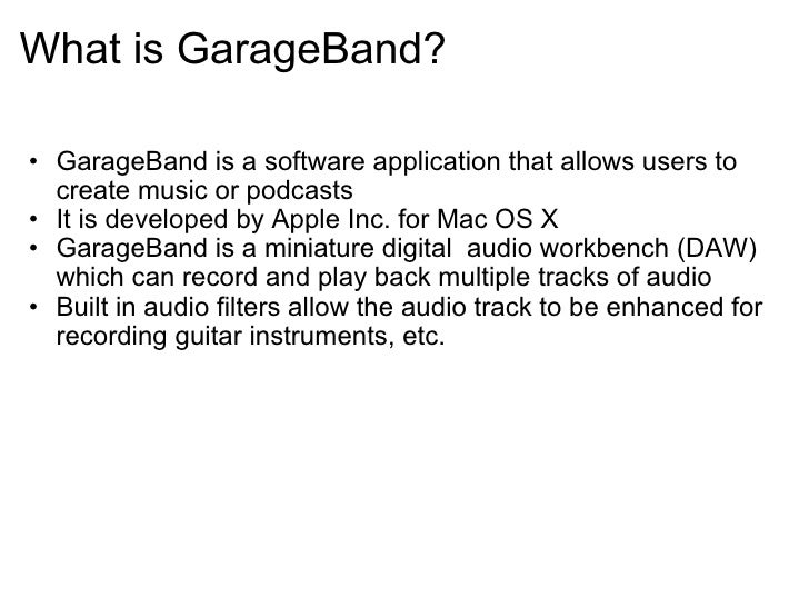 I Photo Garage Band