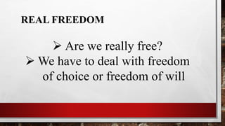 Human Person and Freedom | PPTX