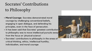 Socrates Contribution IPHP Group 4_ Philosopher Socrates g12 st | PDF