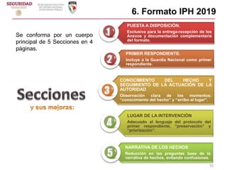 Iph Form.pdf es una poresentacion para el llenado correcto de iph policial como ...
