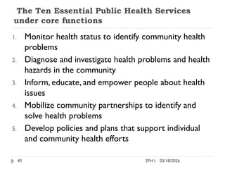 Introduction to public health and environmental health | PPTX