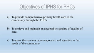 Indian public Health Services PHC development | PPTX