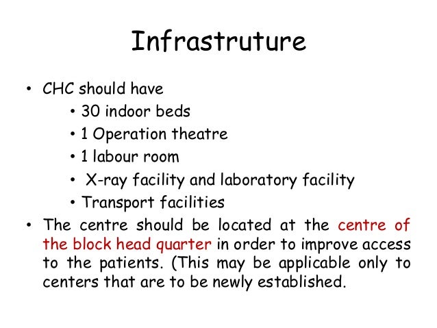 Iphs For Community Health Centres