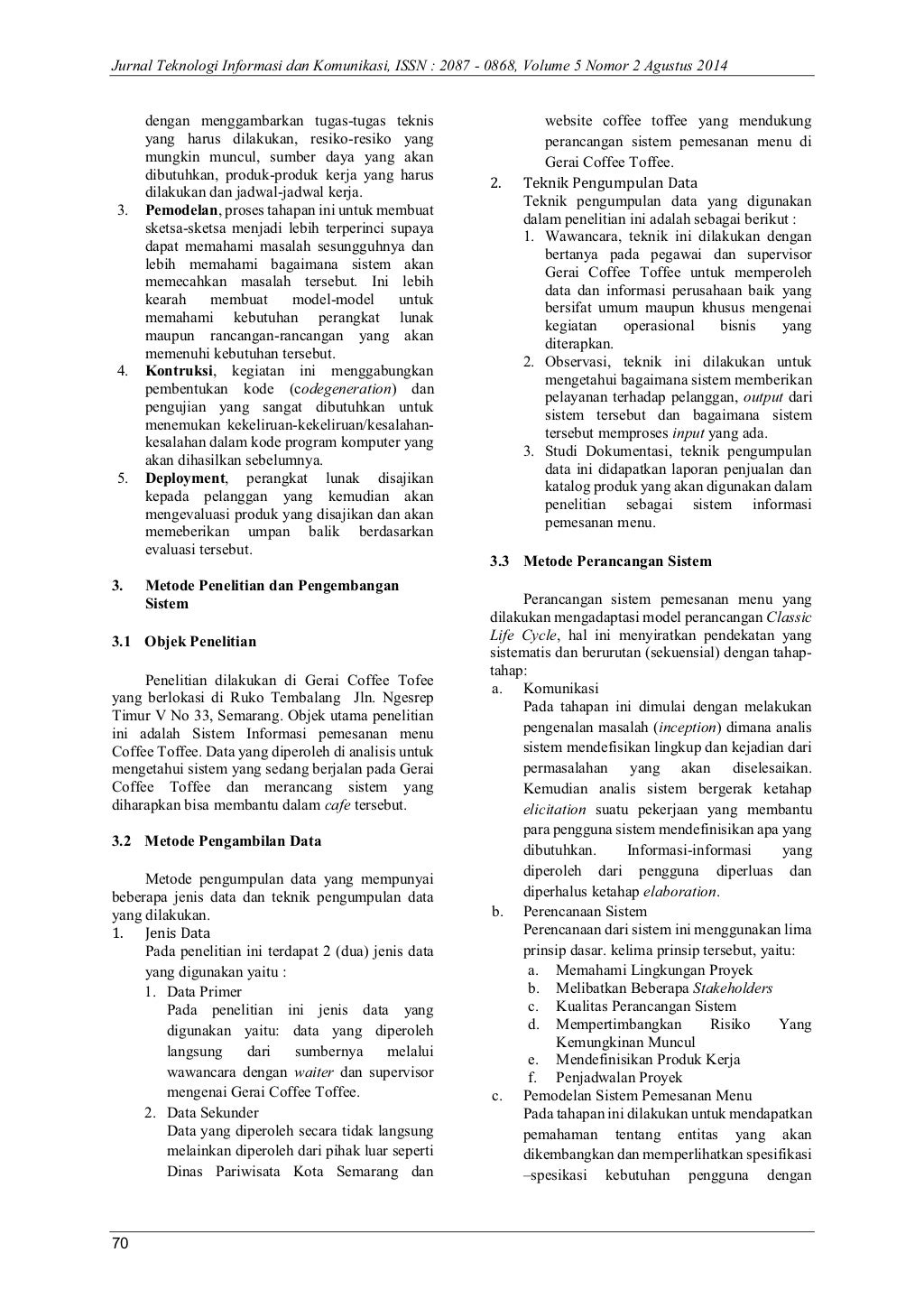 ⁂ Contoh web jurnal