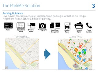 ParkMe Smart Parking Solutions For Cities | PDF