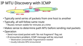 IP datagram structure, ICMP,DHCP, NAT Introduction | PPTX