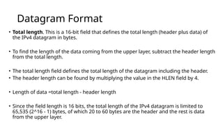 Header Length Ip Datagram Example IP datagram structure, ICMP,DHCP, NAT Introduction | PPTX