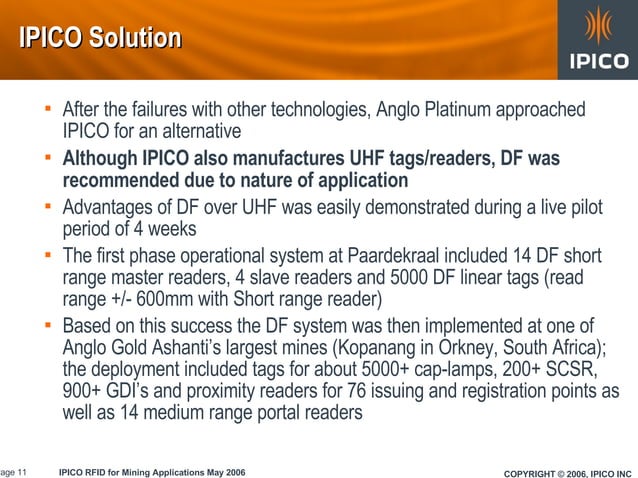 Ipico Df Rfid 20060428 1 | PPT | Technology & Computing