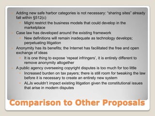 Under §512(c), if apparent (& continuous) infringement is present, only allow sites that have implemented reasonable filtering measures to remain protected by the safe harbor.