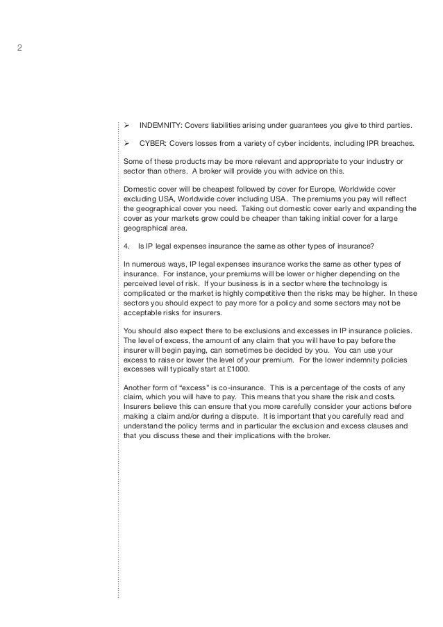 Ip insurance for business conference workbook fa qs Ip insurance for business conference workbook fa qs