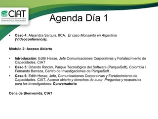 Agenda del evento