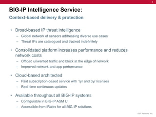 F5's IP Intelligence Service | PPT