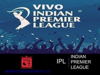 IPL
INDIAN
PREMIER
LEAGUE
 