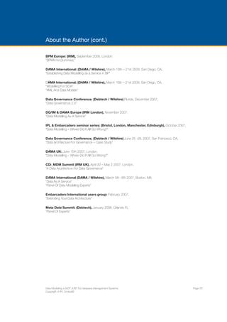 ENTERPRISE ARCHITECTS WHITE PAPER 
5. DATA VIRTUALISATION 
28 | ENTERPRISE ARCHITECTS ©2014 
But what is going to be presented to the applications? 
We’ve got all sorts of different data formats, rules, 
characteristics and so on in the source data. So what 
are we going to show in our nice new uniform view of 
the data that is presented to the applications? 
It’s the Data Model that is absolutely the language, the 
key which unlocks the potential of Data Virtualisation. 
The Data Model informs the federation layer of the DV 
toolset, and it is against the definitions & structures of 
the Data Model that the consuming applications access 
the data. 
You can almost imagine Data Virtualisation as being 
“views on steroids”. 
One of the great new technologies to emerge recently 
is Data Virtualisation. Most of us will be familiar with 
Storage Virtualisation and even Server Virtualisation. 
The purpose of virtualisation in the IT world is to mask 
complexity, and present a virtual representation of the 
thing as if it were a real instance itself. 
So with Data Virtualisation, data can be federated from 
a very wide variety of heterogeneous environments and 
data storage systems, but presented to an application as 
if it were a real SQL table, XML message, Web service, 
SOAP call etc. 
Figure 11 illustrates a typical data virtualisation 
architecture. 
FIGURE 11: Typical Data 
Virtualisation Architecture 
 