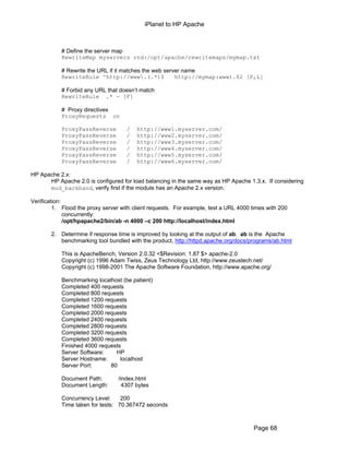 iPlanet to HP Apache Migration Plan | PDF