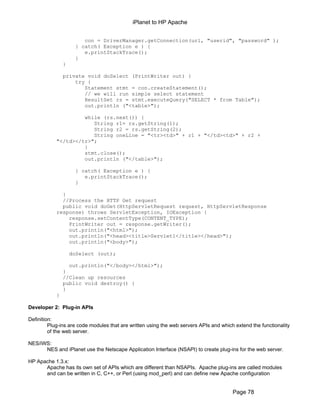 iPlanet to HP Apache Migration Plan | PDF