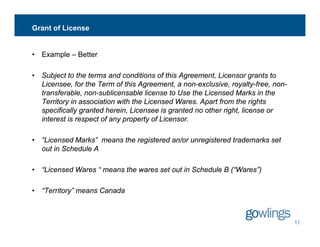 Licensor Line Example IP License Agreements: Common Issues and Solutions | PDF
