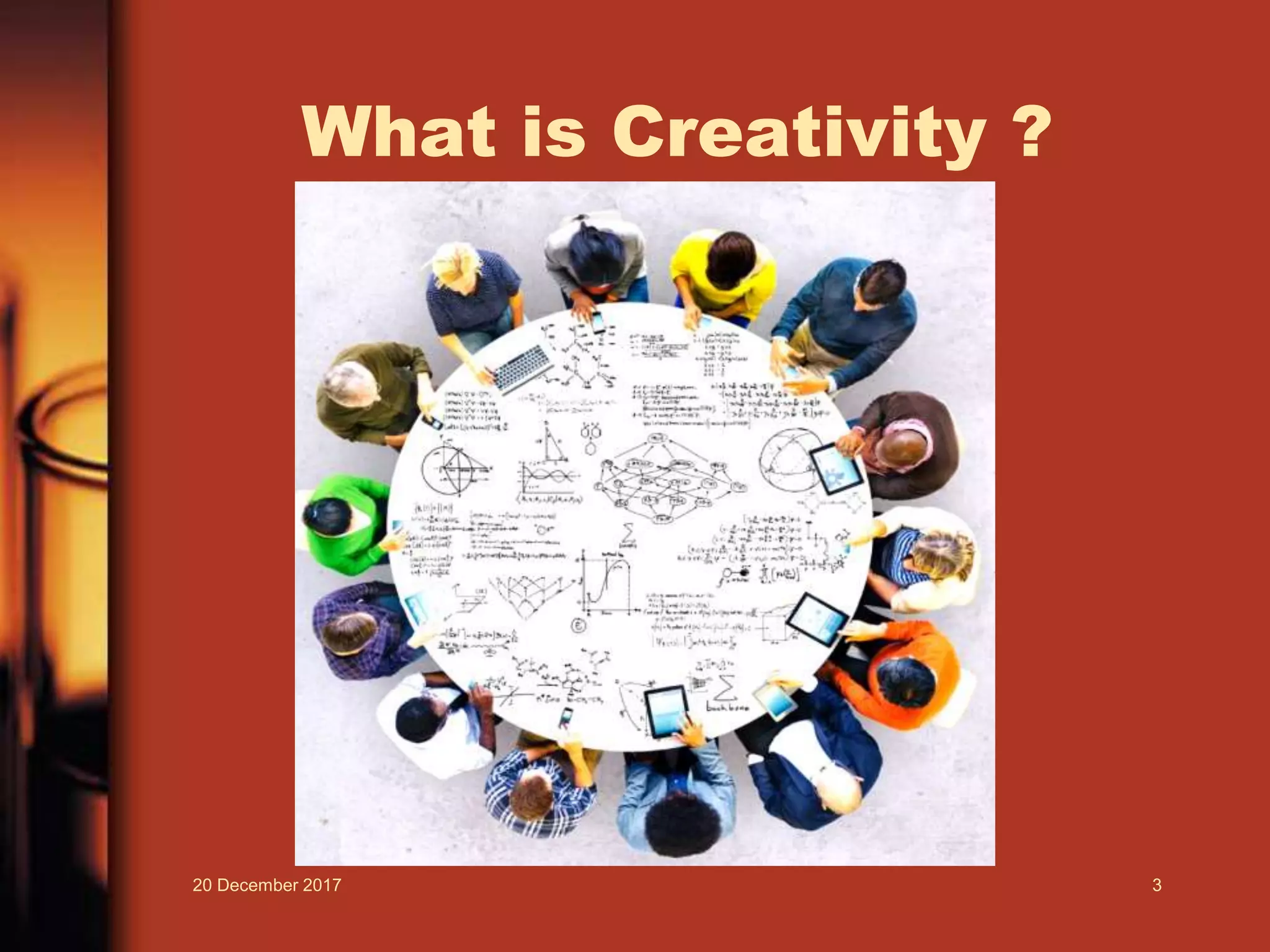 What is Creativity ?
20 December 2017 3
 