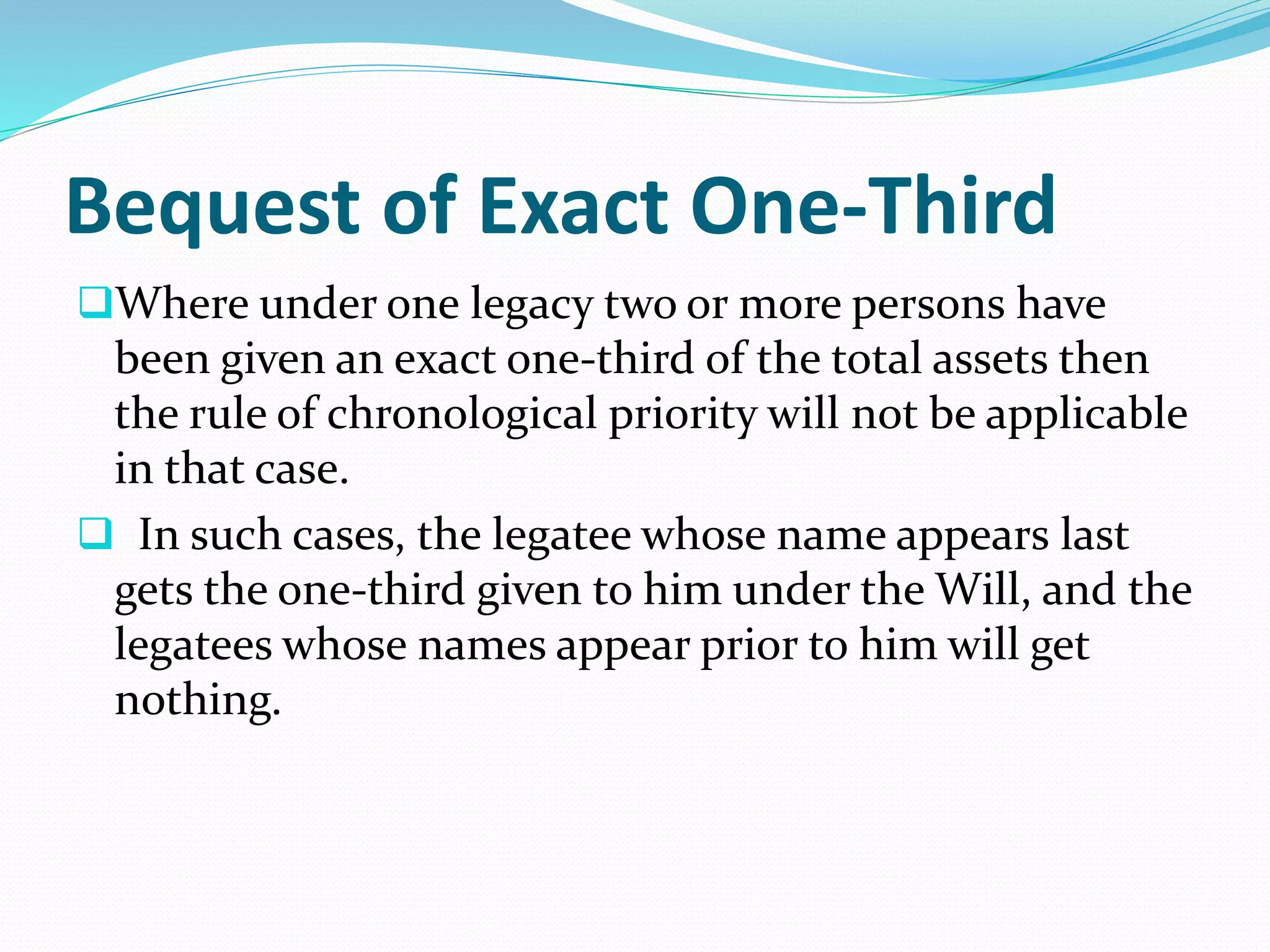 Abatement of legacies ppt