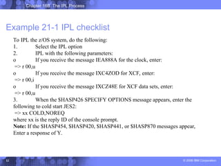 Ipl Parameters IPL process along with the various parmlib members | PPT
