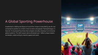 Ipl Conference IPL THE NEW PROFIT LEAGUE in the world .pptx