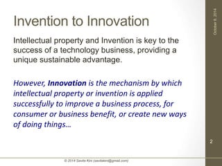 Invention to Innovation - Journey of a High Tech Product | PPT