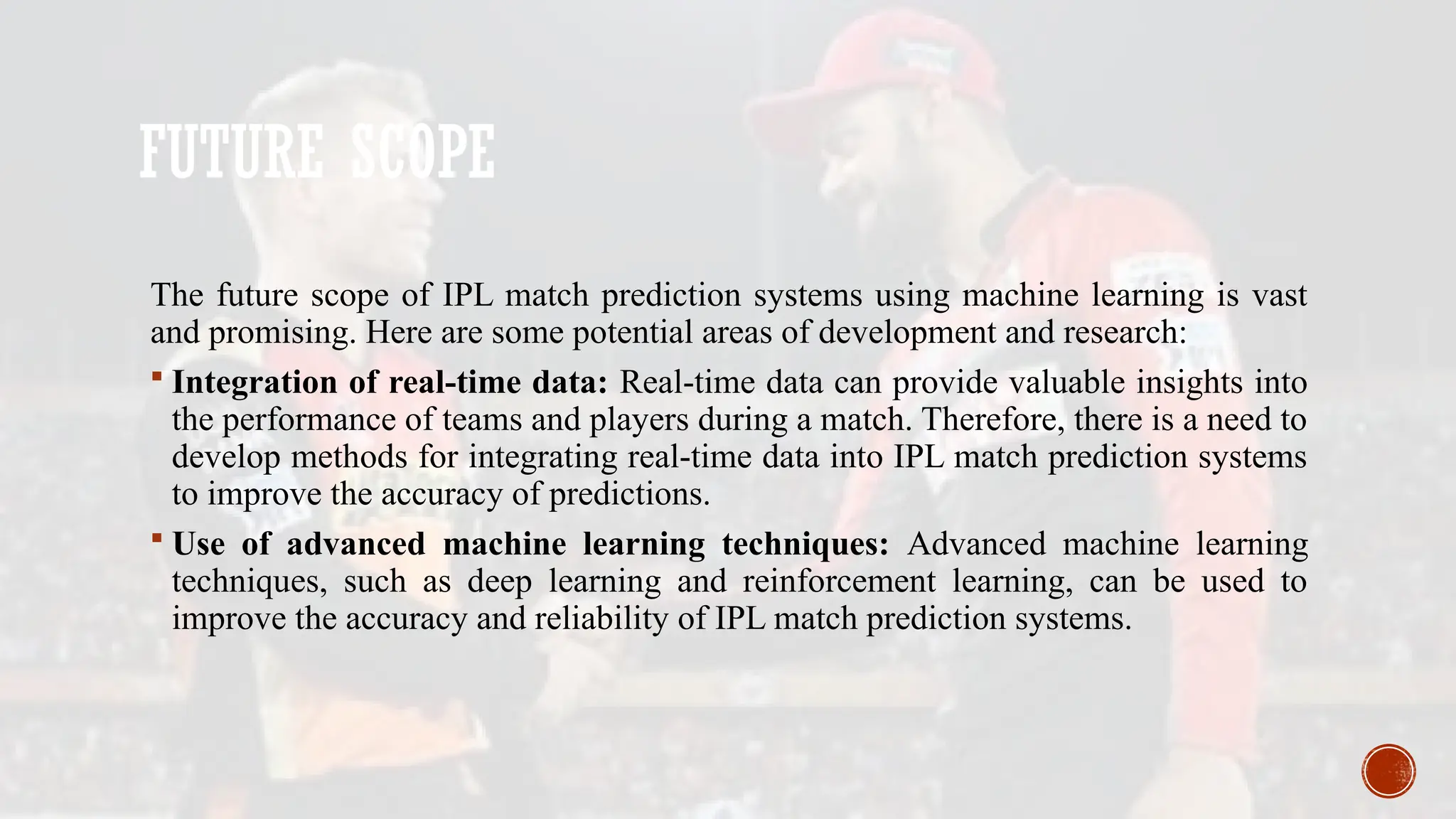 a ppt designed for project on ipl win predictor | PPTX | Cricket | Sports