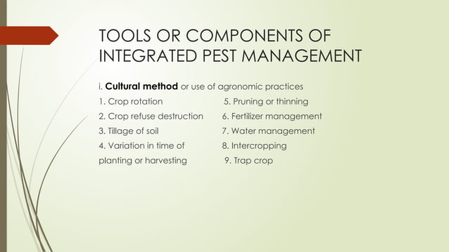 Ipm Pptx Integrated Pest Management In Entomology Pptx