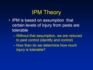 Ipm Level IPM Fundamentals Ecology | PPT