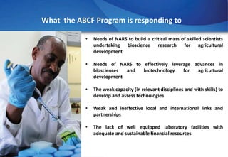 The Africa Biosciences Challenge Fund Program