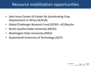 Introducing the Biosciences eastern and central Africa–International Livestock Research Institute (BecA-ILRI) Hub