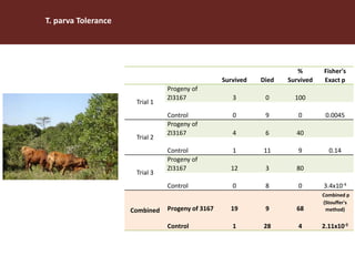 ILRI program outline: Livestock Genetics