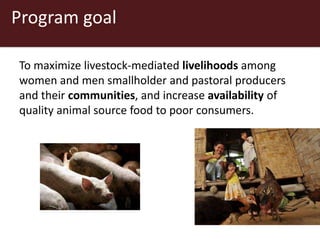 ILRI program outline: Policy, Value Chains and Livelihoods