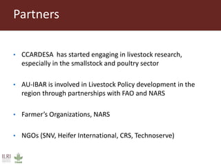 Update on ILRI in Southern Africa