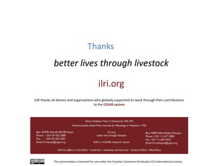 Update on ILRI in West Africa