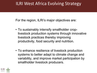 Highlights of ILRI in West Africa