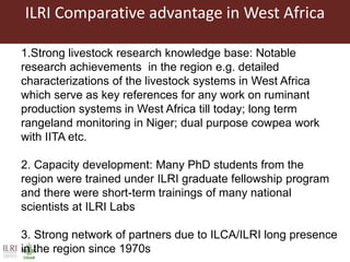 Highlights of ILRI in West Africa