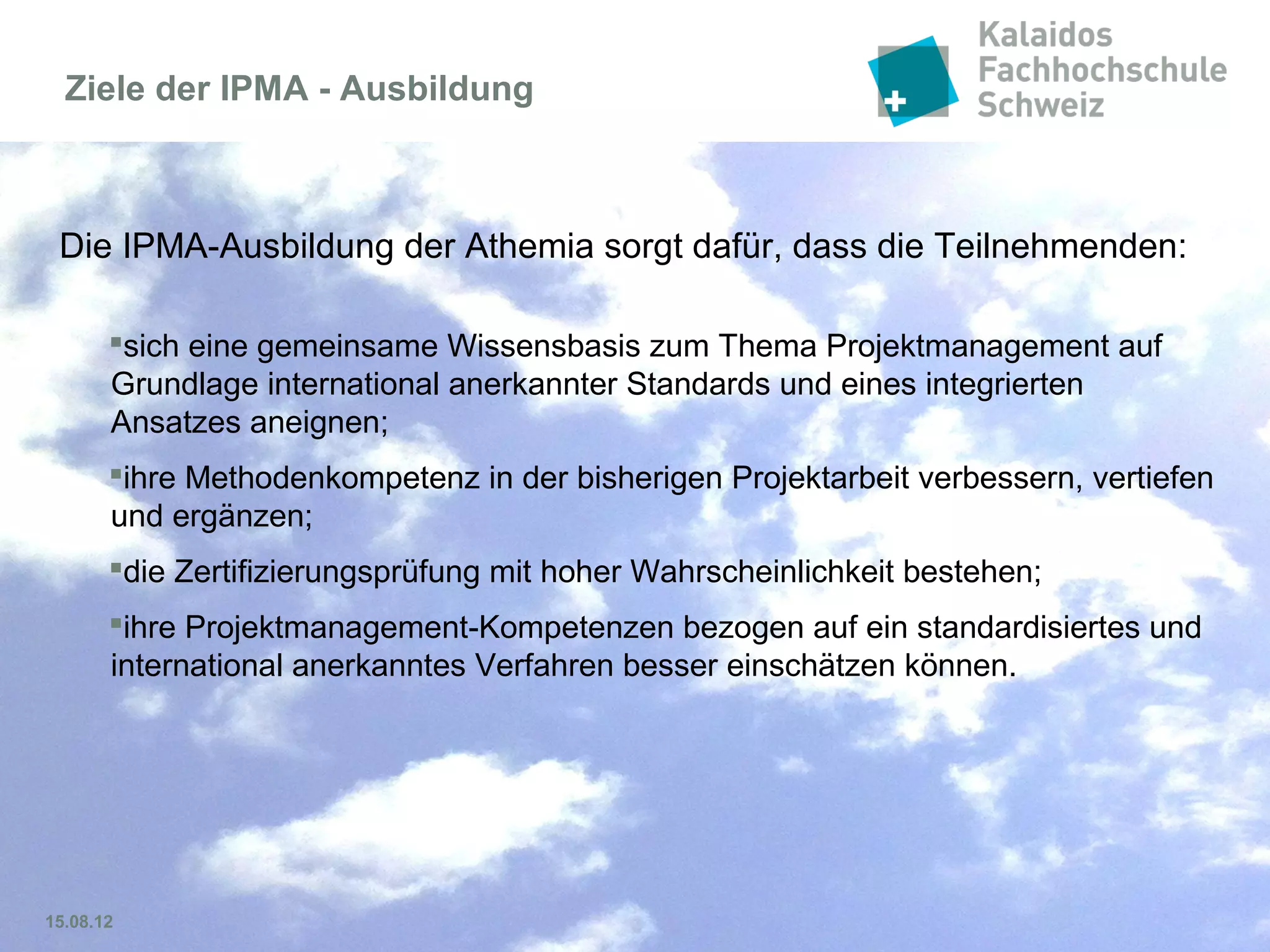 Folie 16
Zertifizierungserfolg
~ 86 %
~ 80 % ~ 97 %
~ 98 %
 