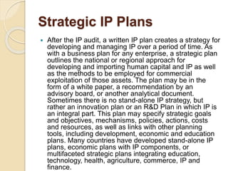 Ip Plan Generator IP MANAGEMENT AND STRATERGY PLANNING IN IP | PPTX