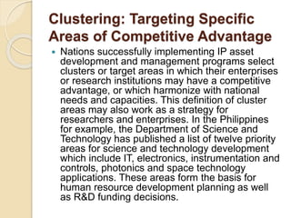 select a cluster strategy Images High Quality Grahic IP MANAGEMENT AND STRATERGY PLANNING IN IP | PPTX
