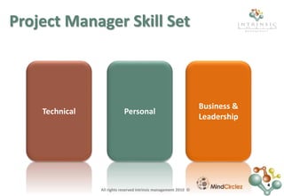 Project Manager skill set | PPTX | Business | Business and Finance
