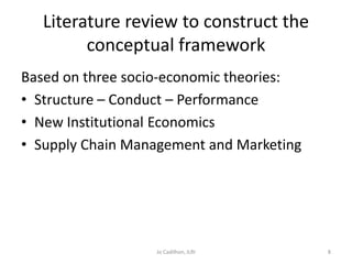 Outline for a socio-economic conceptual framework to evaluate the impact of innovation platforms