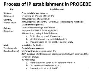 Innovation platform experiences from the PROGEBE project on in-situ conservation  of endemic ruminant livestock in West Africa