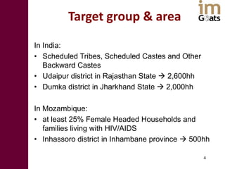  Innovation platforms in the imGoats project: Lessons learned