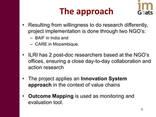 Innovation platforms in the imGoats project: Lessons learned
