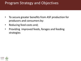 ILRI program outline: Feed and Forage Development  
