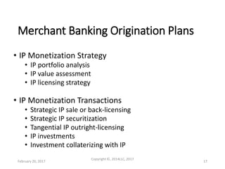 Ip Transaction Ip monetization slideshow | PDF